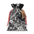 thumbnail image 1 of Pofeuu Gothic Skull Floral Art Print Burlap Bags with Drawstrings Drawstring Gift Bags Pouch Bag for Thankgiving Birthday Party Gift Wrapping Treats and Party Favors-Medium, 1 of 9