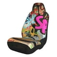 thumbnail image 1 of Pofeuu Graffiti Lamp Urban Scene Print Automotive Car Seat Covers Flat Cloth Full Set Seat Covers,Car Seat Covers front seats for Cars Trucks and SUVs-2 PCS, 1 of 9