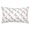thumbnail image 1 of Pofeuu Gray Rabbit Print Polyester Microfiber Plush Pillowcases, Super Soft and Cozy Pillow Case Covers with Envelop Closure（Pillow core not included）-16"x24", 1 of 6