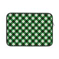 thumbnail image 1 of Pofeuu Green Argyle Plaid Print Laptop Carrying Case,13-15-Inch Laptop and Tablet, Sleek Design, Durable and Water-Repellent Fabric, Business Casual or School-15 inch, 1 of 8