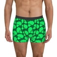 thumbnail image 1 of Pofeuu Green Broccoli Print Men’s Boxer Briefs, Moisture-Wicking Underwear, Regular,Trunk-Large, 1 of 5