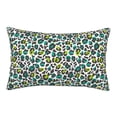 thumbnail image 1 of Pofeuu Green Leopard Print Polyester Microfiber Plush Pillowcases, Super Soft and Cozy Pillow Case Covers with Envelop Closure（Pillow core not included）-14"x20", 1 of 1