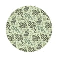 thumbnail image 1 of Pofeuu Green Snake Print Leather Coasters Set of 6, Round Cups Mugs Mat Pad for Home Kitchen Heat Resistant Drink Coasters,Round Shape, 1 of 7