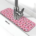 thumbnail image 1 of Pofeuu Haear Strawberry Print Splash Guard for Sink Faucet Sink Gadgets-Splash Guard Behind Faucet Drip Catcher for Kitchen, Bathroom,Sink Mat, 1 of 7