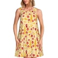 thumbnail image 1 of Pofeuu Halloween Elements Print Women's Sleeveless Dress, Loose Fit Summer Dress, Casual Tank Dress for Women, 1 of 7