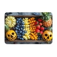 thumbnail image 1 of Pofeuu Halloween Fruit Platter Print Flannel Doormats Rug16"x24"Rug Washable Doormats Indoor Outdoor Rugs for Layered Front Door Mats, Porch, Kitchen, Entryway, 1 of 7