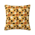 thumbnail image 1 of Pofeuu Halloween Ghost Pumpkin Print Double-sided plush pillowcase Square Throw Pillow Covers Pillows Cover for Living Room Bedroom Sofa Couch Cushion Cover（No pillow core）-18"x18", 1 of 7