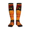thumbnail image 1 of Pofeuu Halloween Pumpkin Print Compression Socks for Women & Men Circulation - Best Support for Nurses,Running,Athletic,Sports, 1 of 7