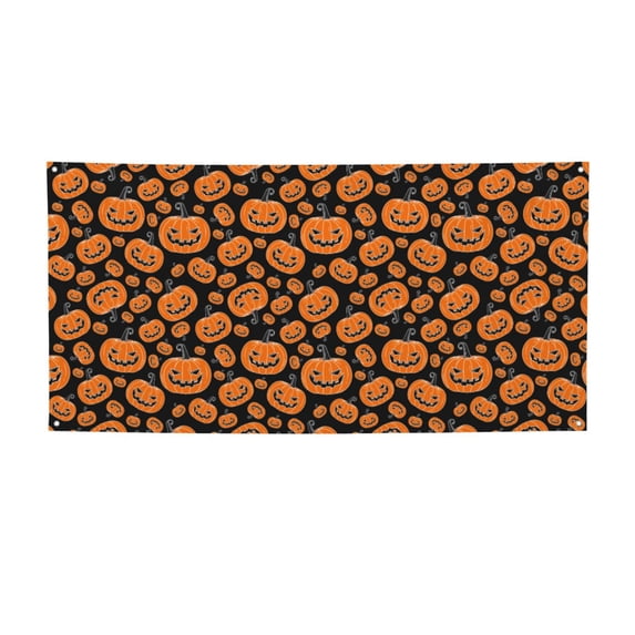 Pofeuu Halloween Pumpkins Print Colorful Yard Festival Banner Sign Party Outdoor & Indoor Party Decoration Banne Festival Yard Sign-Medium