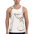thumbnail image 1 of Pofeuu Hand Drawn Goose Print Men's Workout Tank Tops Sleeveless Muscle Gym Shirt Quick Dry-Small, 1 of 7