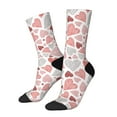 thumbnail image 1 of Pofeuu Hand Drawn Hearts Print Crew Socks, Adult Running Hiking Socks for Youth and Adult, 1 of 6