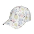 thumbnail image 1 of Pofeuu Hand Drawn Rabbit Print Adult Adjustable Embroidered Graphic Baseball Hat for Men and Women, 1 of 6