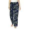 thumbnail image 1 of Pofeuu Hand Drawn Rockets Print Women's Fashion Pajama Pants with Pockets Comfy Drawstring Sleep Lounge Bottoms-Large, 1 of 1