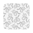 thumbnail image 1 of Pofeuu Hand Drawn Snake Print Leather Coasters Set of 6, Round Cups Mugs Mat Pad for Home Kitchen Heat Resistant Drink Coasters,Square, 1 of 7