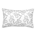thumbnail image 1 of Pofeuu Hand Drawn Snake Print Polyester Microfiber Plush Pillowcases, Super Soft and Cozy Pillow Case Covers with Envelop Closure（Pillow core not included）-20"x30", 1 of 6