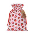 thumbnail image 1 of Pofeuu Hand Drawn Strawberry Print Burlap Bags with Drawstrings Drawstring Gift Bags Pouch Bag for Thankgiving Birthday Party Gift Wrapping Treats and Party Favors-Small, 1 of 9