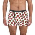 thumbnail image 1 of Pofeuu Hand Drawn Strawberry Print Men’s Boxer Briefs, Moisture-Wicking Underwear, Regular,Trunk-X-Large, 1 of 5
