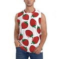 thumbnail image 1 of Pofeuu Hand Drawn Strawberry Print Men's Muscle T-Shirt, Sleeveless, Muscle Tank, Classic Muscle Tee Top For Men Casual Sleeveless Muscle T-Shirt Trendy Clothes-3X-Large, 1 of 7