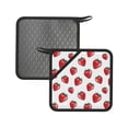 thumbnail image 1 of Pofeuu Hand Drawn Strawberry Print Silicone Trivet Mats,Silicone Hot Pads for Kitchen, Silicone Trivets for Hot Pots and Pans, Silicone Hot Pad, 1 of 8