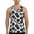 thumbnail image 1 of Pofeuu Hand Drawn Tomatoes Print Men's Workout Tank Tops Sleeveless Muscle Gym Shirt Quick Dry-X-Large, 1 of 7