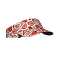 thumbnail image 1 of Pofeuu Hand Drawn Tomatoes Print Sunscreen Visor Cap Adjustable Sport Empty Top Baseball Sun Cap for Men Women Sports Outdoor Headwear, 1 of 7