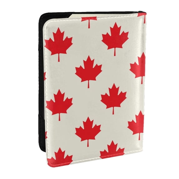 Pofeuu Happy Canada Day Print Travel Document Organizer Passport Holder Men Women for Family (6.5 in x 4.5 in),Wallet Holder Credit Card Clutch Bag Case