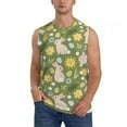 thumbnail image 1 of Pofeuu Happy Easter Print Men's Muscle T-Shirt, Sleeveless, Muscle Tank, Classic Muscle Tee Top For Men Casual Sleeveless Muscle T-Shirt Trendy Clothes-3X-Large, 1 of 7
