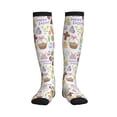 thumbnail image 1 of Pofeuu Happy Easter1 Print Compression Socks for Women & Men Circulation - Best Support for Nurses,Running,Athletic,Sports, 1 of 7