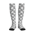 thumbnail image 1 of Pofeuu Happy Football Print Compression Socks for Women & Men Circulation - Best Support for Nurses,Running,Athletic,Sports, 1 of 7