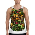 thumbnail image 1 of Pofeuu Happy Halloween Floral Print Men's Workout Tank Tops Sleeveless Muscle Gym Shirt Quick Dry-Medium, 1 of 7