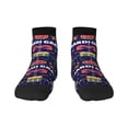 thumbnail image 1 of Pofeuu Happy Mardi Gras Print 30cm Socks, Adult Running Hiking Socks for Youth and Adult, 1 of 7
