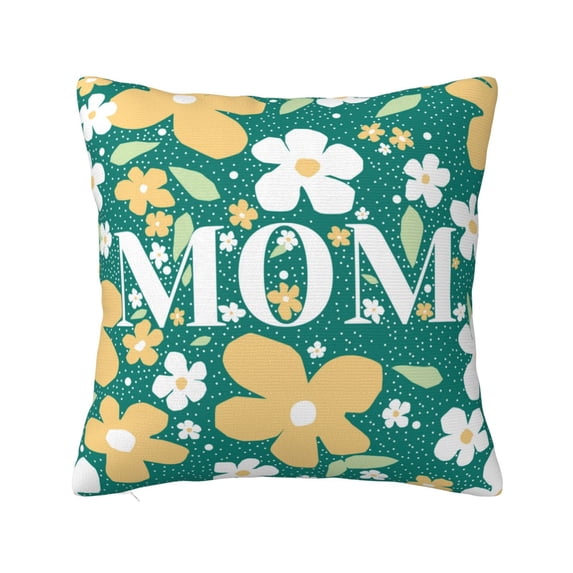 Pofeuu Happy Mother's Day1 Print Double-sided plush pillowcase Square Throw Pillow Covers Pillows Cover for Living Room Bedroom Sofa Couch Cushion Cover(No pillow core)-20"x20"