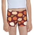 thumbnail image 1 of Pofeuu Happy Thanksgiving Day Print Soft Cotton Girls Boyshort panties Toddler Underwear-X-Large, 1 of 5
