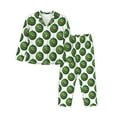 thumbnail image 1 of Pofeuu Happy Watermelon Print Womens Pajamas Set Long Sleeve Sleepwear Button Down Nightwear Soft Pj Lounge Sets Button Down Pajamas Women-Medium, 1 of 7