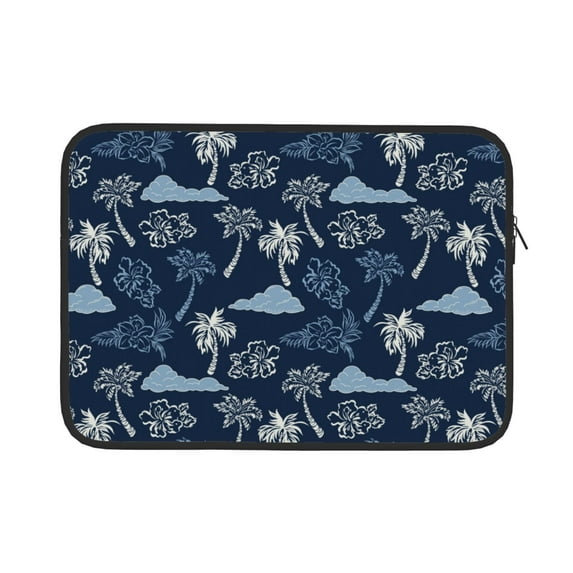 Pofeuu Hawaii Palms Print Laptop Carrying Case,13-15-Inch Laptop and Tablet, Sleek Design, Durable and Water-Repellent Fabric, Business Casual or School-13 inch