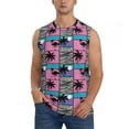 thumbnail image 1 of Pofeuu Hawaii Palms Print Men's Muscle T-Shirt, Sleeveless, Muscle Tank, Classic Muscle Tee Top For Men Casual Sleeveless Muscle T-Shirt Trendy Clothes-3X-Large, 1 of 7