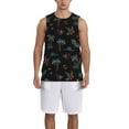 thumbnail image 1 of Pofeuu Hawaiian Style Print Basketball Jersey, Shirts for Men Youth Basketball Jersey Crew Neck-Large, 1 of 6