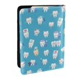 thumbnail image 1 of Pofeuu Healthy And Ill White Teeth Print Travel Document Organizer Passport Holder Men Women for Family (6.5 in x 4.5 in),Wallet Holder Credit Card Clutch Bag Case, 1 of 5