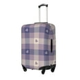 thumbnail image 1 of Pofeuu Heart Check Plaid Print Luggage Suitcase Cover Protector Luggage Washable Covers Aesthetic for 18/24/28/32 inch Luggage（No luggage included）-Medium, 1 of 7