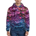 thumbnail image 1 of Pofeuu Heart Confetti on Glitter Print Mens Casual Hooded Collar Drawstring Hoodies Pullover Sweatshirts Casual Long Sleeve Shirts-Medium, 1 of 7