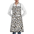 thumbnail image 1 of Pofeuu Heart Leopard Print Aprons with Pockets, Cute Aprons for Kitchen, Cooking, Server, Barber, Chef Apron, 1 of 7