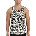 thumbnail image 1 of Pofeuu Heart Leopard Print Men's Workout Tank Tops Sleeveless Muscle Gym Shirt Quick Dry-3X-Large, 1 of 7