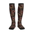 thumbnail image 1 of Pofeuu Hearts and French Bulldog Print Compression Socks for Women & Men Circulation - Best Support for Nurses,Running,Athletic,Sports, 1 of 7