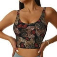 thumbnail image 1 of Pofeuu Hearts and French Bulldog Print Sports Bra for Women Sexy Vest Yoga Running Gym Fitness Crop Bras Tops-, 1 of 8