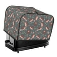 thumbnail image 1 of Pofeuu Hedgehogs and Flowers1 Print Toaster Cover 4 Slice, Bread Dust Cover & Fingerprint Protection, Kitchen Small Appliance Covers(Toaster Cover), 1 of 7