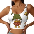 thumbnail image 1 of Pofeuu Hello Autumn Print Sports Bra for Women Sexy Vest Yoga Running Gym Fitness Crop Bras Tops-, 1 of 8