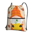 thumbnail image 1 of Pofeuu Hello Fall Gnomes 1 Print Drawstring Backpack Water Resistant String Bag Sports Sackpack Gym Sack with Side Pocket for Men Women, 1 of 6