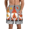 thumbnail image 1 of Pofeuu Hello Fall Gnomes Prin Men's Swim Trunks Quick Dry Bathing Suit Swimming Board Shorts Mesh Lining Beach Swimwear-Small, 1 of 6