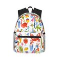 thumbnail image 1 of Pofeuu Hello Summer2 Print Laptop Backpack Travel Canvas Backpack for School Lightweight and Comfortable Backpack College Backpack Schoolbag, 1 of 6