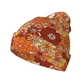 thumbnail image 1 of Pofeuu Hippie Flower Print Beanie Hat for Men Women Knit Winter Hat Warm Cuffed Skull Beanie Slouchy Soft Unisex, 1 of 6